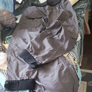 Gray and Black XXL Kokatat Dry Pants